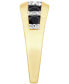 ფოტო #2 პროდუქტის Men's Black Diamond (1-1/20 ct. t.w.) & White Diamond (1/6 ct. t.w.) Angular Ring in 10k Gold