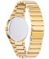 ფოტო #3 პროდუქტის Eco-Drive Men's Modern Axiom Gold-Tone Stainless Steel Bracelet Watch 40mm