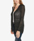 ფოტო #3 პროდუქტის Women's Pointelle Long Sleeves Open Cardigan Sweater