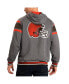 Фото #1 товара Men's Brown, Gray Cleveland Browns Extreme Full Back Reversible Hoodie Full-Zip Jacket