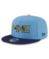 Фото #2 товара Men's Powder Blue Milwaukee Brewers City Connect 9FIFTY Snapback Adjustable Hat