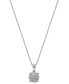 ფოტო #3 პროდუქტის Diamond Cluster Pendant Necklace (1/4 ct. t.w.) in Sterling Silver