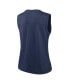Фото #4 товара Women's Navy Cleveland Guardians Muscle Play Tank Top