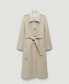 Фото #6 товара Women's Shirt Collar Cotton Trench Coat