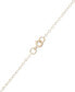 Фото #3 товара Macy's crystal Pavé Heart 18" Pendant Necklace in 10k Gold