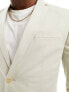 Jack & Jones Premium slim fit suit jacket in cream