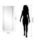 Moderno Beveled Rectangle Wall Mirror, 54" x 24" x 1.18"