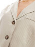 Фото #5 товара Miss Selfridge button through waistcoat in beige pinstripe co ord