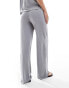 Фото #2 товара Pieces slinky super soft wide leg trouser co-ord in grey