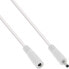 Фото #2 товара InLine DC extension cable - DC male/female 3.5x1.35mm - AWG 18 - white 0.5m