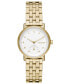 ფოტო #1 პროდუქტის Women's Kuppel Lille Quartz Three Hand Gold-Tone Stainless Steel Watch, 32mm