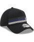 Men's Black Baltimore Ravens Flawless Stripe 39THIRTY Flex Hat