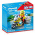 PLAYMOBIL Emergency Motorcycle With Intermittent Light