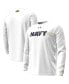 ფოტო #1 პროდუქტის Men's White Navy Midshipmen 2023 Aer Lingus College Football Classic Performance Long Sleeve T-shirt