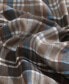 Фото #4 товара Одеяло из микросукна с клетчатым узором Eddie Bauer Rugged Plaid, набор из 3 предметов, 2-спальное/Queen