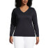 Фото #4 товара Plus Size Relaxed Supima Cotton T-Shirt