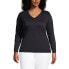 ფოტო #4 პროდუქტის Plus Size Relaxed Supima Cotton T-Shirt