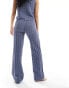 Фото #5 товара ASOS DESIGN knitted trouser in pointelle stitch in blue co-ord