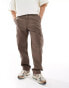 Фото #4 товара Cotton On tactical relaxed pocket trousers in brown