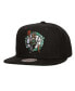 Men's Black Boston Celtics Shattered Snapback Hat