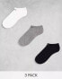 Nike Training Everyday Lightweight 3 pack no show socks in multi Разноцветный, L - EU 42-46 - фото #1