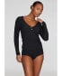 Women's The Button Long Sleeve - Modal Silk Rib