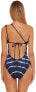 Фото #2 товара Becca by Rebecca Virtue 274781 Tie Dye One Shoulder One Piece Swimsuit Marina M