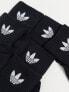 Фото #3 товара adidas Originals 3 pack trefoil ankle socks in black