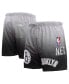 Фото #2 товара Men's Black, Gray Brooklyn Nets Ombre Mesh Shorts