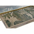 Набор из двух столиков DKD Home Decor Позолоченный Натуральный Деревянный Металл Стеклянный 90 x 60 x 45 cm