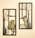2tlg. Wandbild-Set "Katze Vase" Handmade