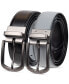 Фото #3 товара Men's Reversible Faux-Leather Casual Belt, Created for Macy's