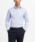 Фото #1 товара Men's Slim Fit Structured Dress Shirt