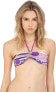 Фото #1 товара Roberto Cavalli 240225 Womens Reversible Halter Top Swimwear Orchid Size X-Small