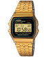 ფოტო #1 პროდუქტის Men's Digital Vintage Gold-Tone Stainless Steel Bracelet Watch 39x39mm A159WGEA-1MV