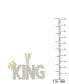 Фото #4 товара Macy's men's Diamond King & Crown Pendant (1/2 ct. t.w.) in 10k Gold