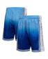 Фото #1 товара Men's Light Blue and Blue Los Angeles Lakers 1996/97 Hardwood Classics Fadeaway Reload 3.0 Swingman Shorts