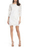 Фото #2 товара FELICITY & COCO 154482 Women's Belza Floral Lace Shift Dress White Sz. Medium