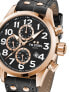Фото #1 товара Мужские наручные часы с коричневым кожаным ремешком TW Steel VS74 Volante Chronograph 48mm 10ATM