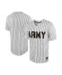 Men's White, Black Army Black Knights Pinstripe Replica Full-Button Baseball Jersey
