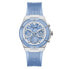 GUESS Ladies Sport Clear Multifunction 39mm Watch – Transparent Dial Rose G...