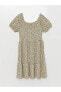 Фото #3 товара Платье для малышей LC WAIKIKI Цветочное с воротником типа "U"