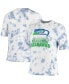 Women's Royal Seattle Seahawks Team Spirit Tie-Dye T-shirt