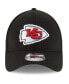 ფოტო #5 პროდუქტის Men's Black Kansas City Chiefs Team Classic 39THIRTY Flex Hat