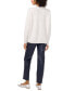 ფოტო #4 პროდუქტის Women's Metallic-Trim Crewneck Sweater