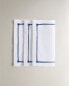 Hemstitched cocktail napkin (pack of 4) Синий, 20 x 20 x 2 cm - фото #6