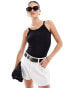 Фото #1 товара Vero Moda Aware fine rib jersey bodysuit with scoop back in black