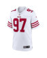 Фото #3 товара Men's Nick Bosa White San Francisco 49ers Player Game Jersey