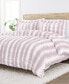 Фото #2 товара Одеяло Kaycie Gray Linear Tie Dye, 3 шт., на одном и двуспальную кровать.