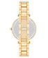 Women's Quartz Gold-Tone Alloy Link Bracelet Watch, 36mm